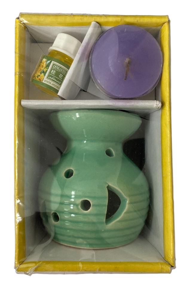 Aroma lampa s čajovou svíčkou a olejem