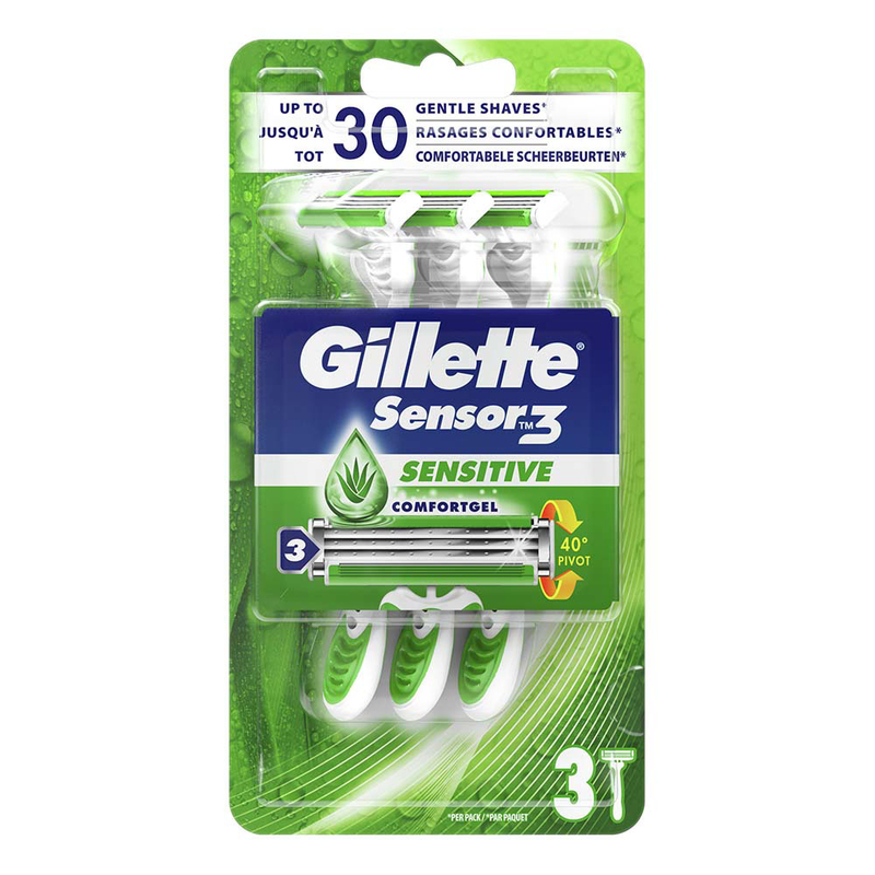 Gillette SENSOR 3ks sensitive (6sad/bal) 12ks/krt