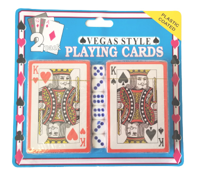 Hrací karty Canasta 2set+6kostky (12sad/bal)