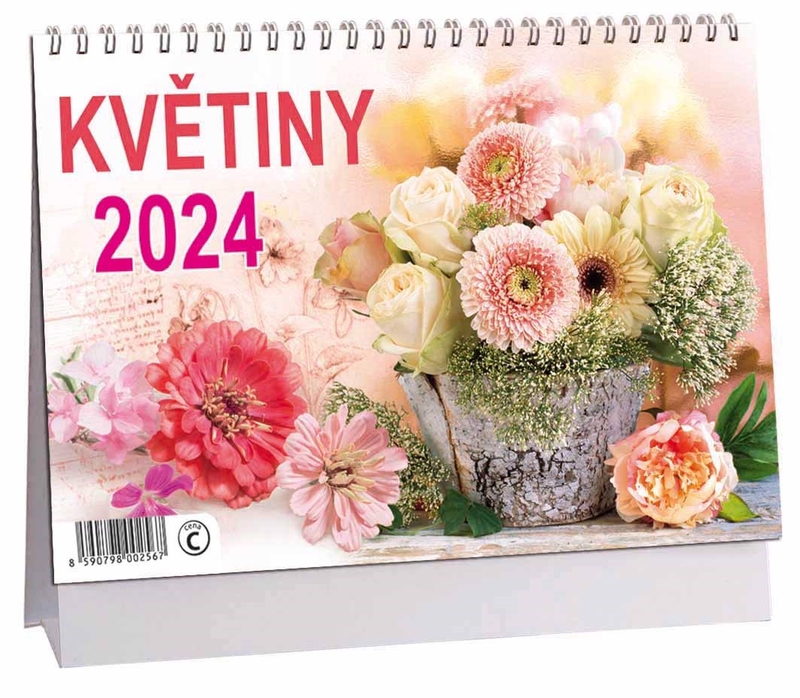 Stolní kalendář 2025 ARIA C 230×160mm - Kytice (10/bal) 80/krt