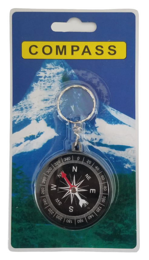 Kapesní kompas na klíčenku (12ks/bal) 