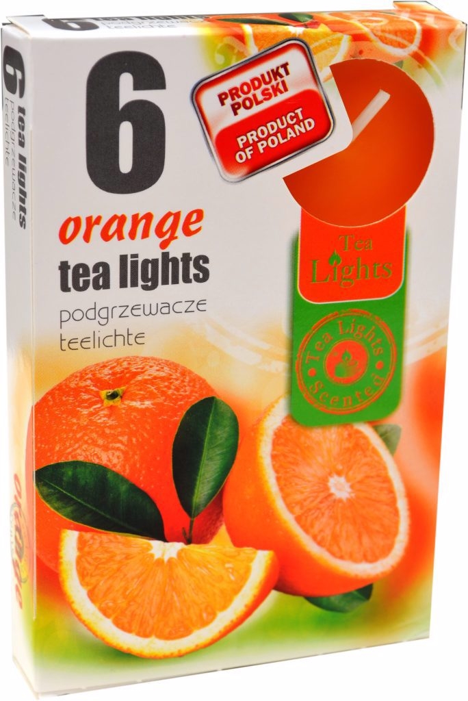 Admit Čajové svíčky 6ks Orange (15set/bal, 45set/krt)