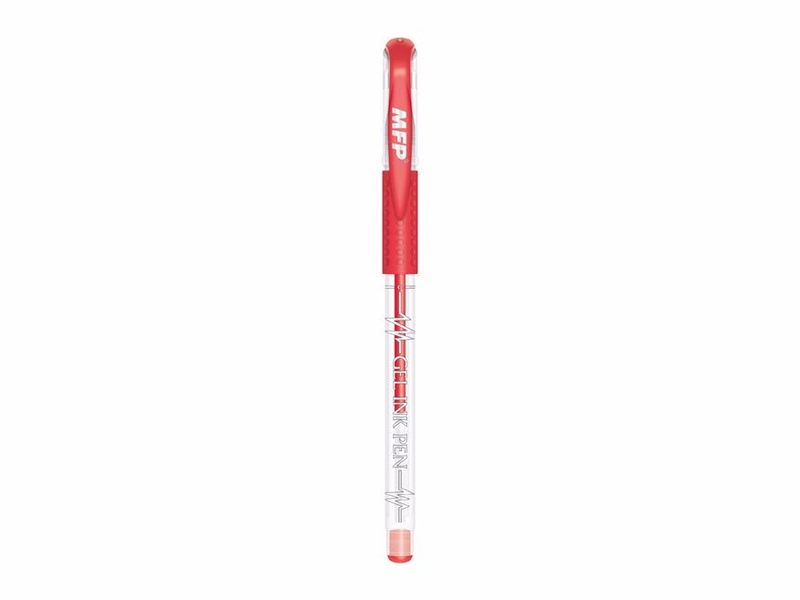 Gelové pero kus GS1038 červená (12ks/bal)
