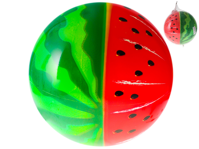 Míč nafukovací 20cm vodní meloun 10m+ v síťce