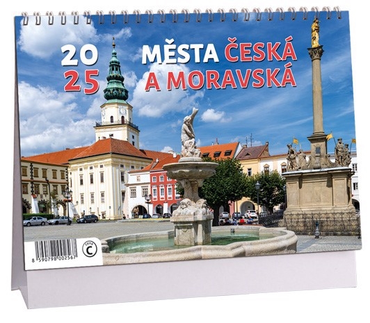 Stolní kalendář 2025 ARIA C 230×160mm - Města česká a moravská (10/bal)