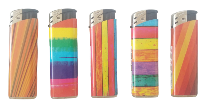 Zapalovač Electronic Lighter Rainbow (50ks/bal)