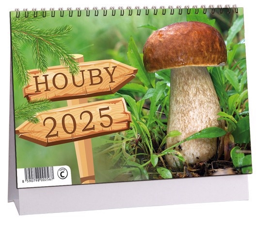 Stolní kalendář 2025 ARIA C 230×160mm - Houby (10/bal) 80/krt