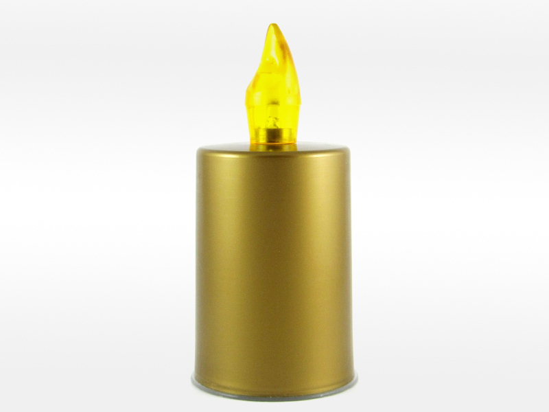 LED Svíčka na baterie BC-177 zlatá/žlutá (12/b) 216/krt