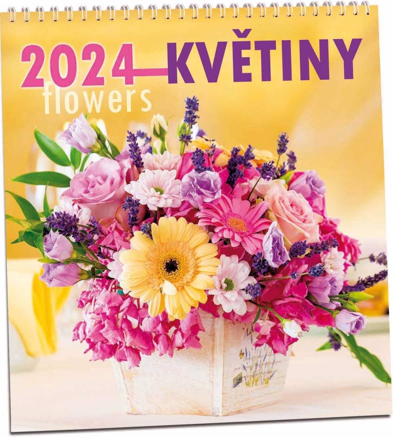 Nástěnný kalendář 2025 ARIA G 320×340mm - Květiny (10/bal)