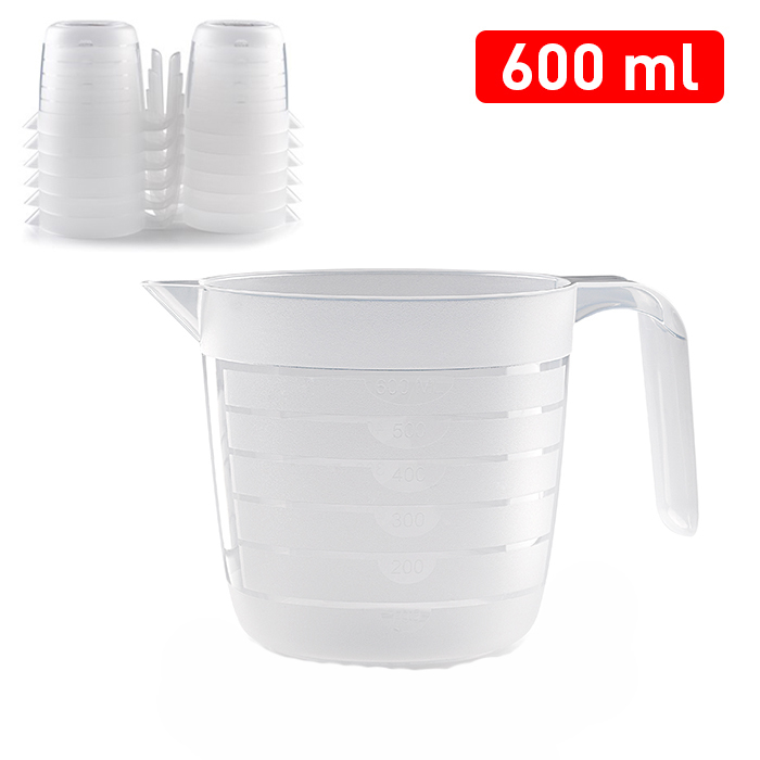 Plastic Forte Plastová odměrka 600 ml (12/bal)