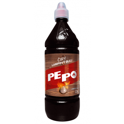 Lampový olej čirý PEPO 1L (8ks/bal, 544ks/pal)