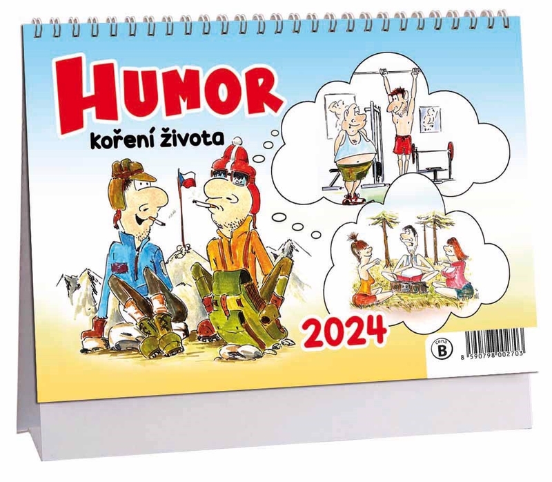 Stolní kalendář 2024 ARIA B 230×160mm - Humor koření života