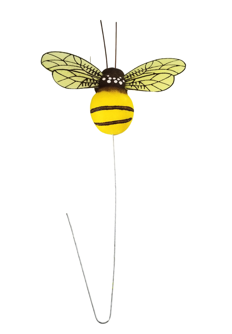 Zápich včelka na drátku 4x8,5cm (12ks/bal) 