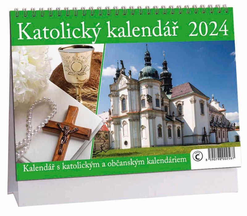Stolní kalendář 2024 ARIA C 230×160mm - Katolický kalendář (10/bal)