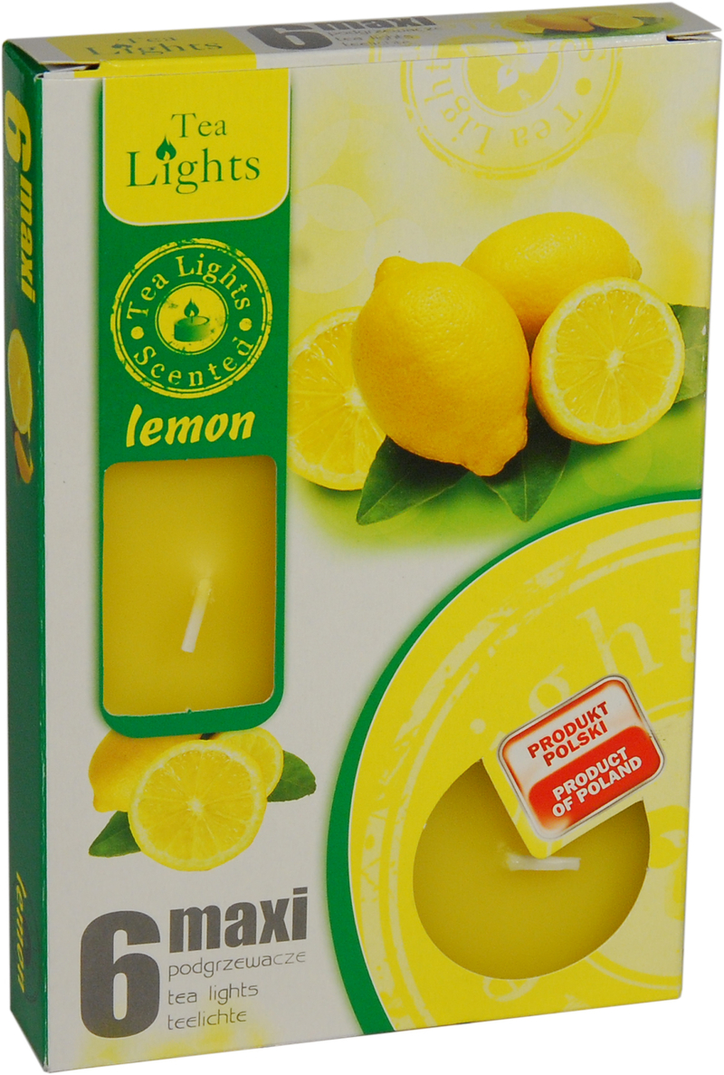 Admit Svíčky Maxi 6ks Lemon (8set/bal)