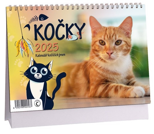 Stolní kalendář 2025 ARIA C 230×160mm - Kočky (10/bal)