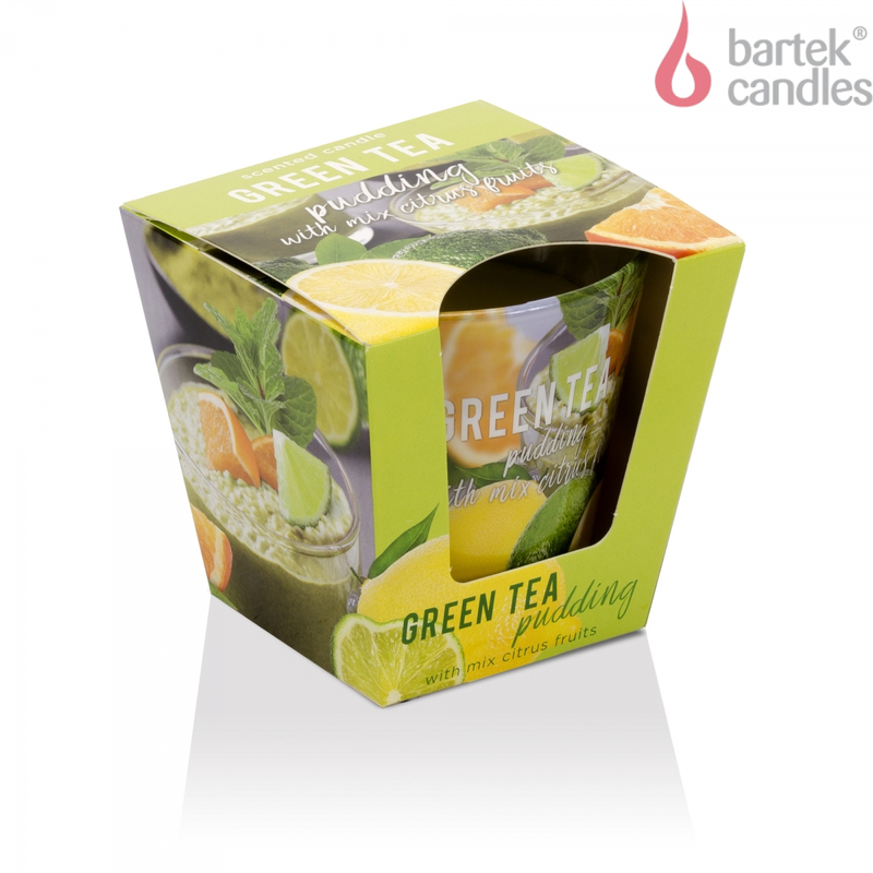 Bartek Svíčka sklo 115g Green Tea (12ks/bal)