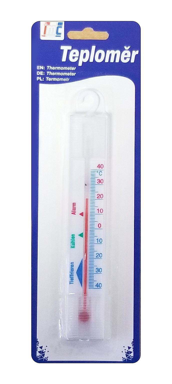 Teploměr chladničkový FRIGO 15 x 2,5cm (24ks/bal, 360ks/krt)