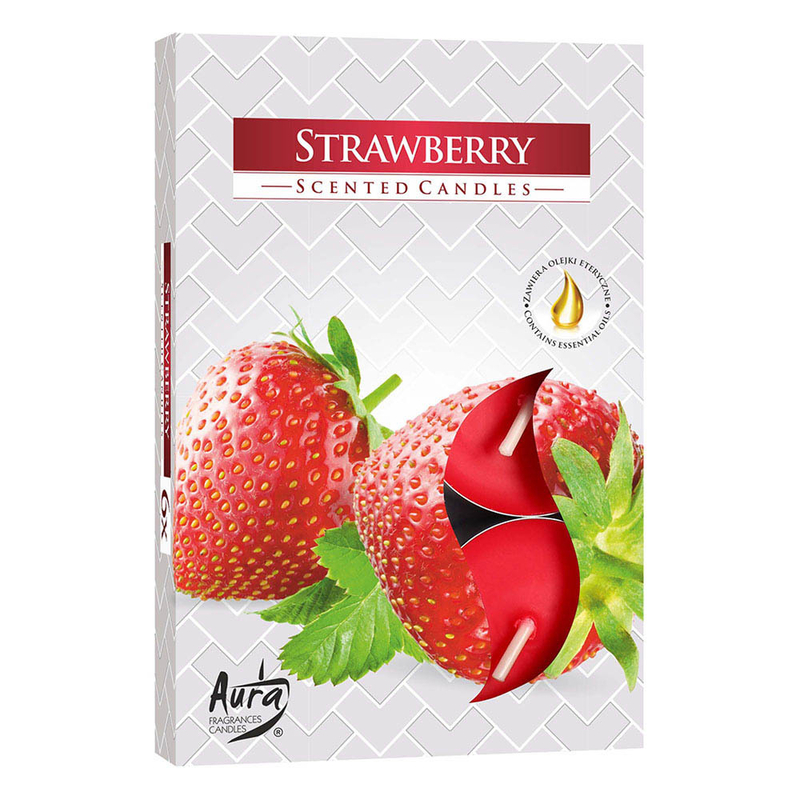 Bispol Vonné svíčka 6ks Strawberry (12set/bal)