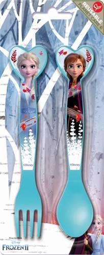 Sada dětských plastových příborů FROZEN 2ks 16cm (24ks/krt)