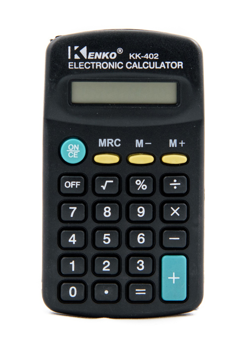 Kalkulačka--Na baterie 1xAA  (400/krt)