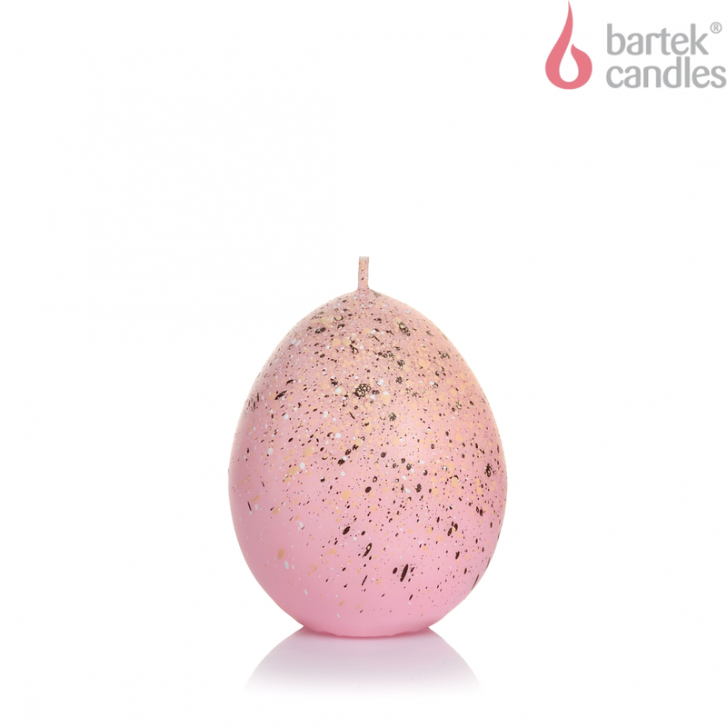 Velikonoční svíčka vajíčko růžová 9x6x6cm (12ks/krt)
