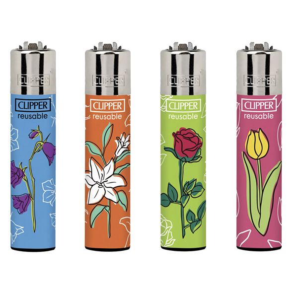 Zapalovač CLIPPER - Bouquet (24ks/bal)