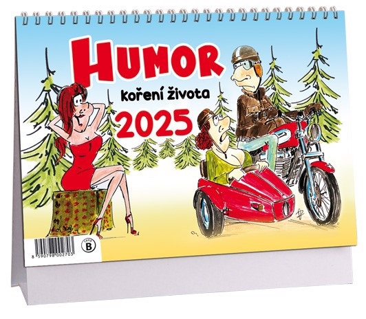 Stolní kalendář 2025 ARIA B 230×160mm, 14denní - Humor, koření života (10ks/bal) 90/krt
