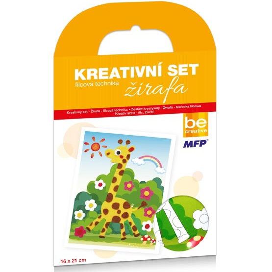 Kreativní set - Žirafa - filcová technika 16x21cm