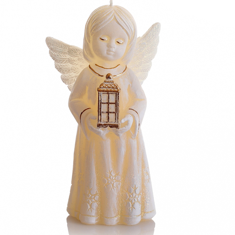 Bartek Svíčka figurka 170 Betlehem Angel ecru + zlatý (6ks/krt)