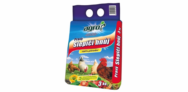 AGRO Pravý slepičí hnůj 3kg