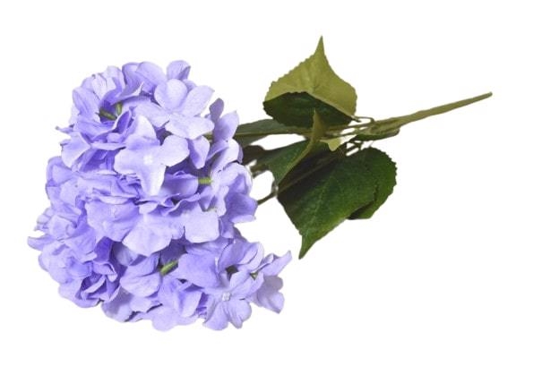 Hortenzie kytice 5 květů 42cm světle modrá 