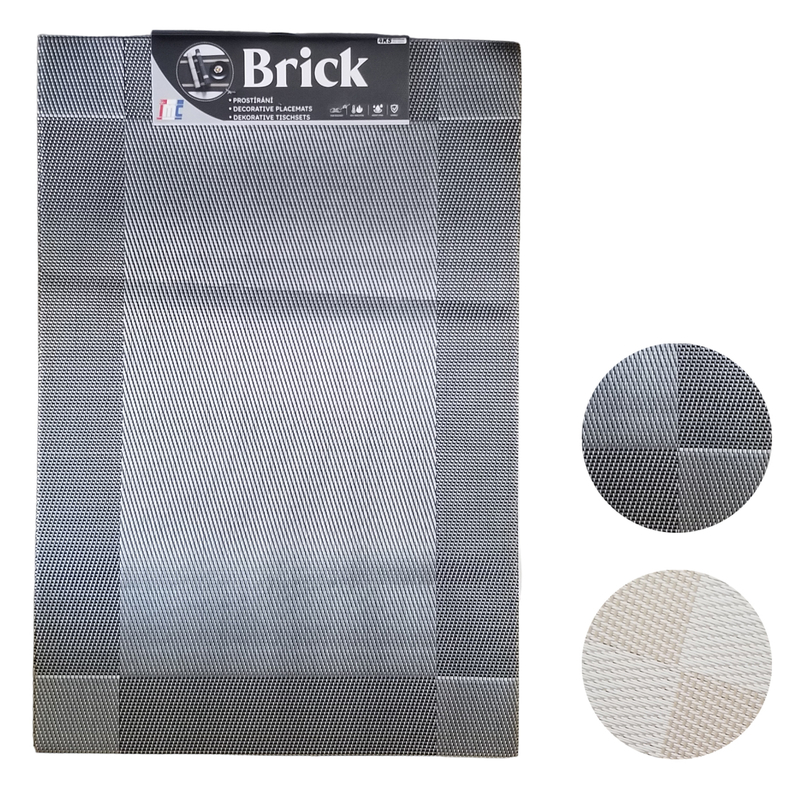 Prostírání - Brick 30x45cm mix barev 4ks (16ks/bal, 60sada/bal)