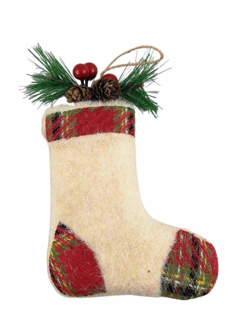 Vánoční dekorace - ponožky 13x18cm (260/krt)