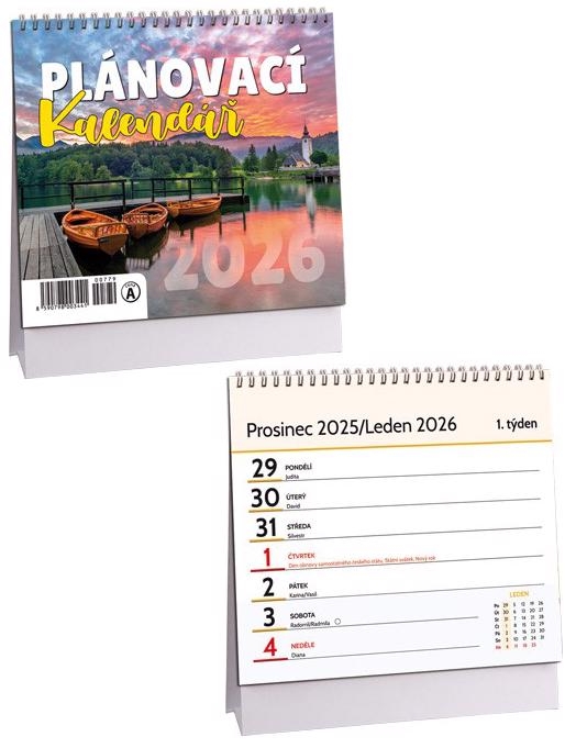Stolní kalendář 2026 ARIA A 170x145mm - Plánovací mini (10ks/bal) 120/krt