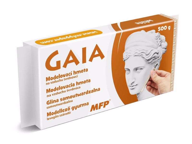 Modelovací hmota GAIA 500g bílá (24ks/bal)