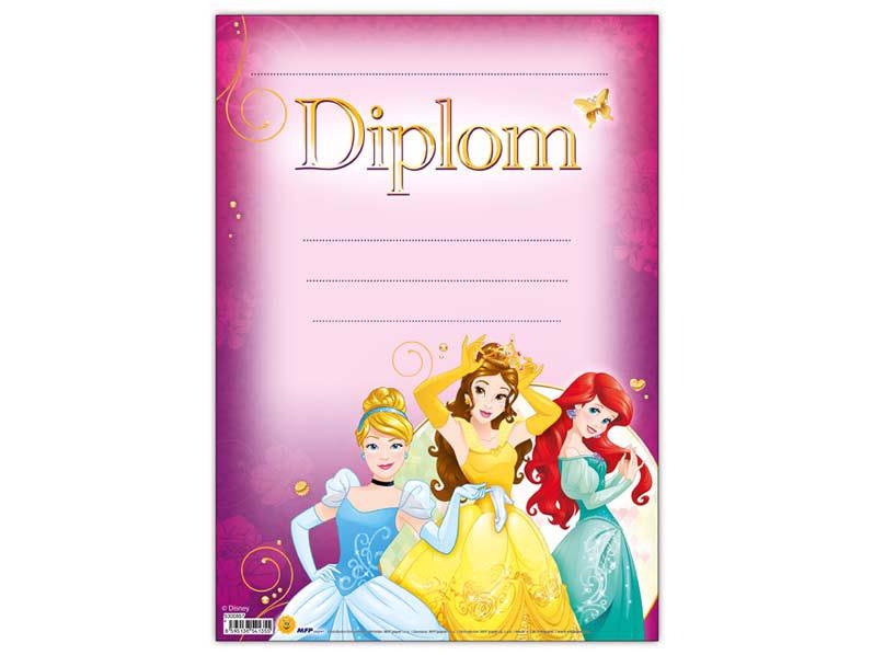 Dětský diplom A4 MFP Disney (Princess)(25ks/bal)