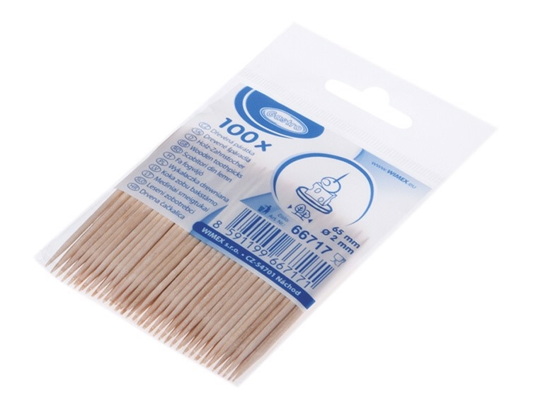 Wimex Párátko dřevěné Ø2 x 65mm 100ks (50set/bal)