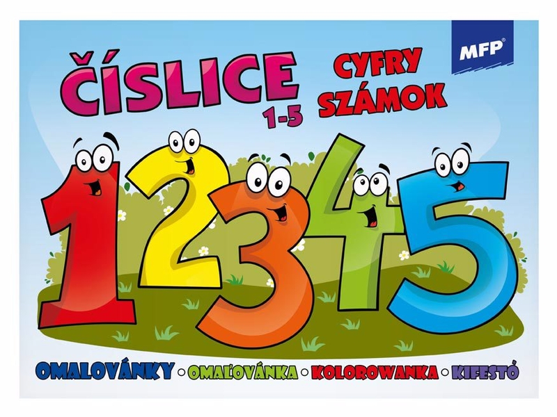 Omalovánky MFP Číslice 1-5 A5 