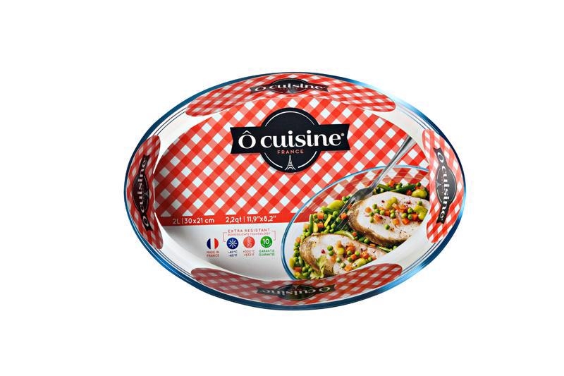 Pekáč OCuisine oválný 30x21x6cm/2L, sklo (4ks/krt)