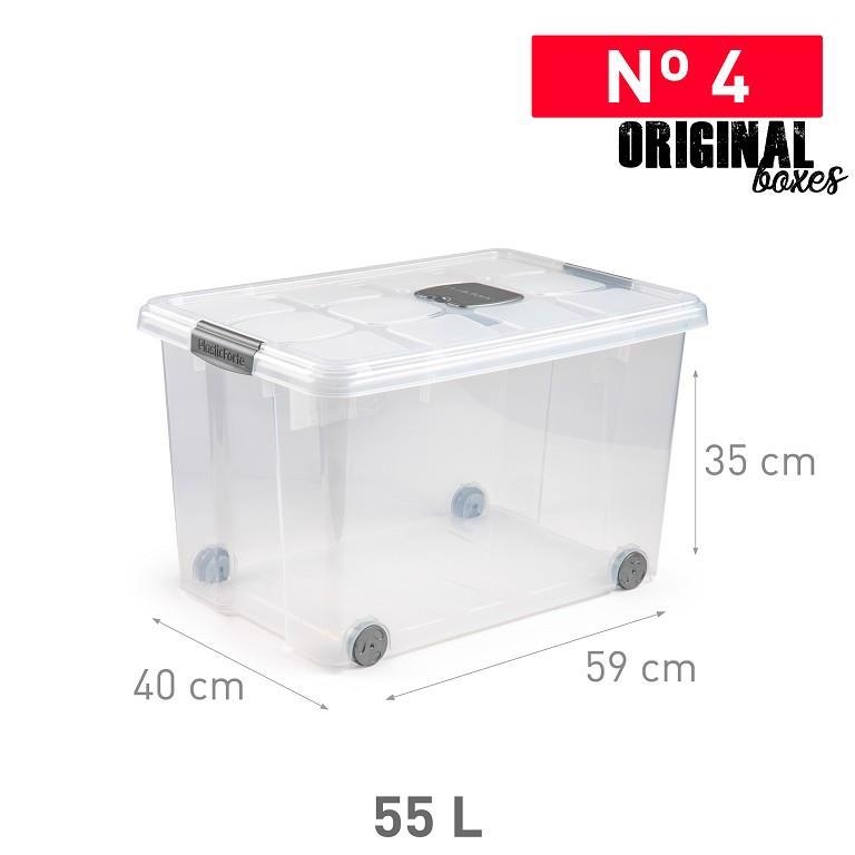 Plastic Forte Úložný box č.4 55L plata F17 (6ks/krt)