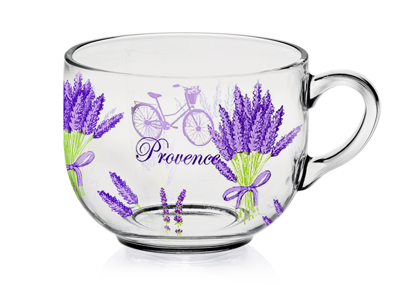 HRNEK JUMBO 700ML DEKOR LEVANDULE PROVENCE (6ks/bal)