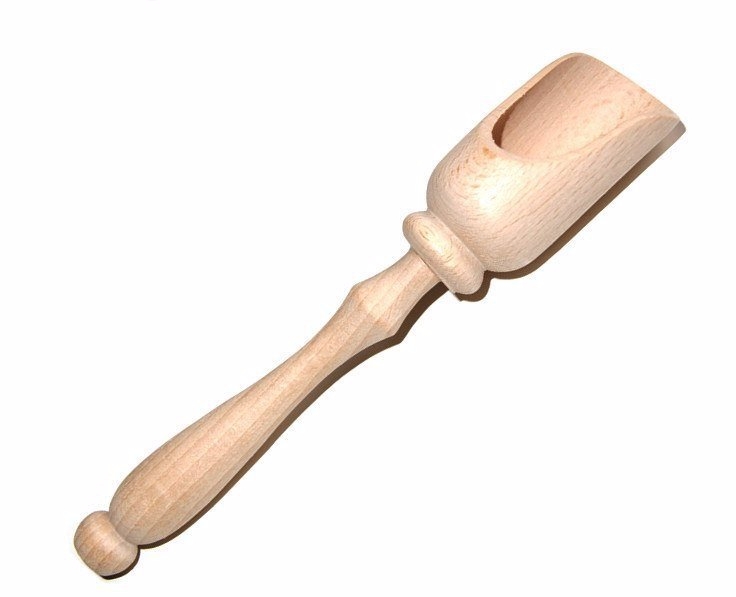 Lopatka dřevěná na sůl 18x3cm (24ks/bal)