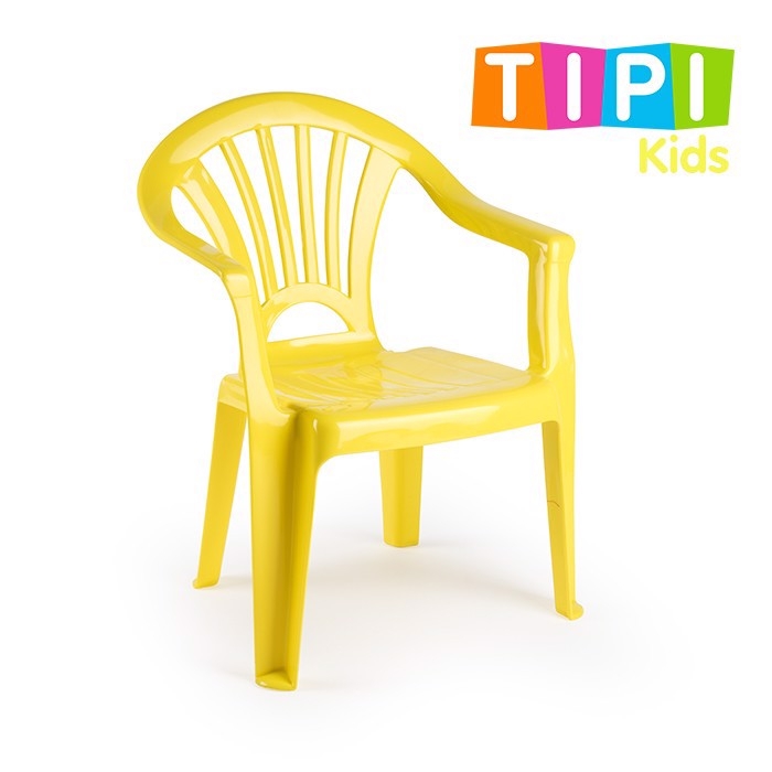 Plastic Forte Dětská židle TIPI Žlutá