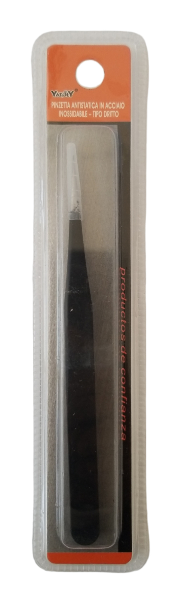 Nerezová pinzeta antistatická 142mm - černá (24ks/bal)