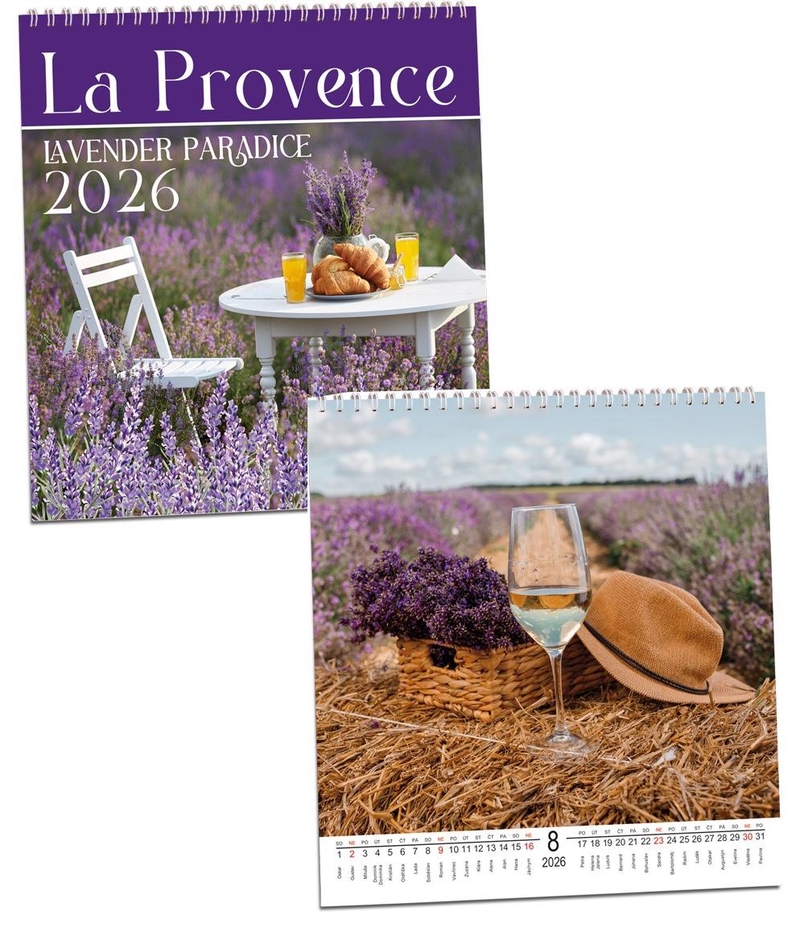 Nástěnný kalendář 2026 ARIA G 320×340mm - La Provence (10ks/bal)