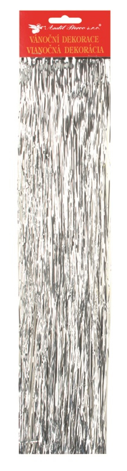 Lameta 45x30cm stříbrná (12sad/bal)