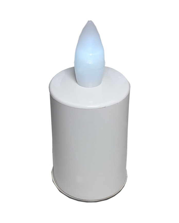 LED Svíčka na baterie BC-193 bílá - mléčný plamínek (12ks/bal) 216/krt