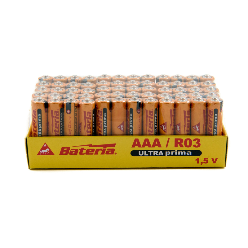 Bateria baterie AAA/R03 balení 60ks (20bal/krt)