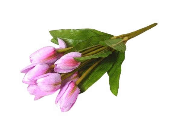 Svazek tulipánů mini 9 květů 31cm fialová (36sad/krt)